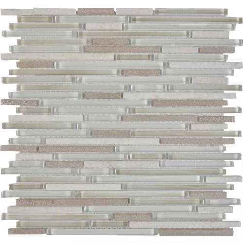 Мозаика из мрамора и стекла Pixel mosaic Камень и стекло чипы 8x48 98 148 мм сетка Pix 735 30х30 см