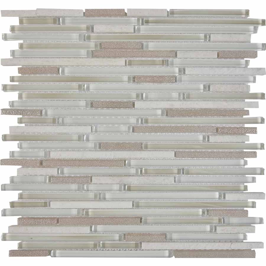 Мозаика из мрамора и стекла Pixel mosaic Камень и стекло чипы 8x48 98 148 мм сетка Pix 735 30х30 см