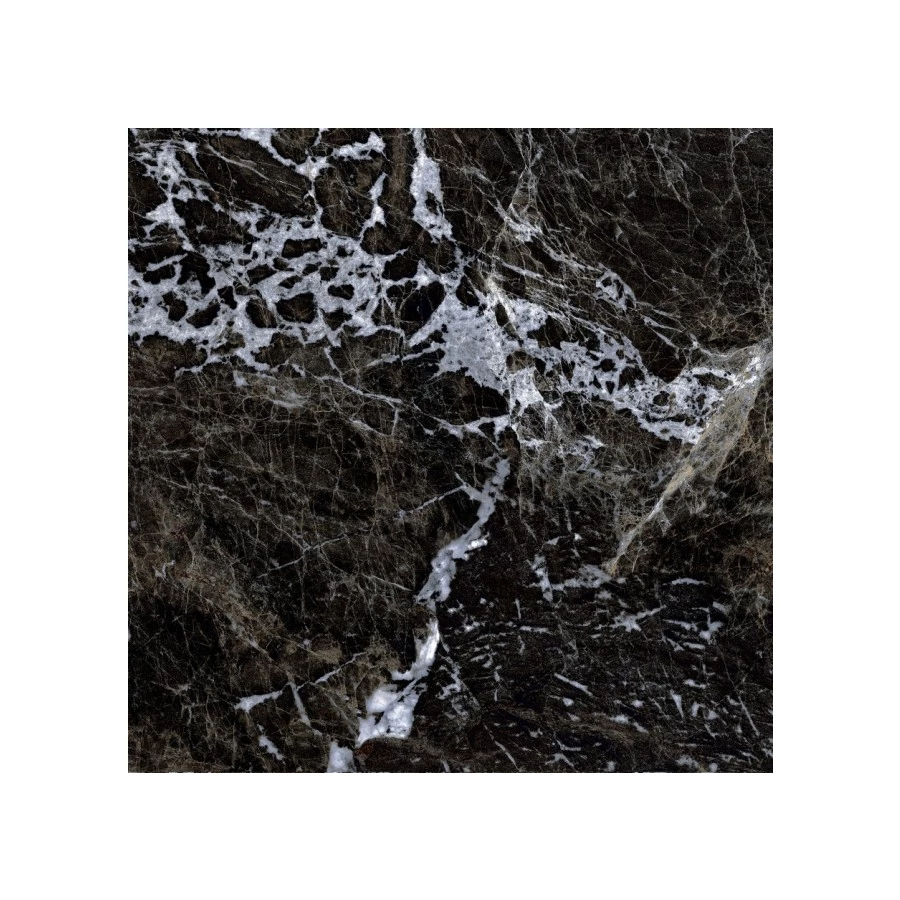 Керамогранит Gresse Simbel carbon Мрамор черно белый матовый GRS05-03M 600*600*10мм 60х60 см