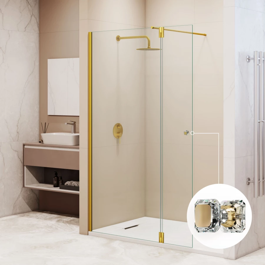 Душевая перегородка RGW WA-054Gb WA-010Gb + Z-072Gb Прозрачное 351005423-16 120 см