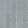 Керамогранит Mutina Боттоне Л Блу / Bottone L Blu матовый голубой BOSB14 32,1х7,5 см