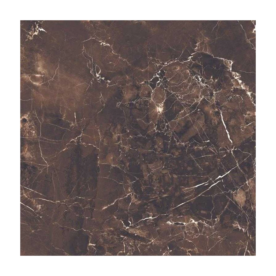 Керамогранит Velsaa Emperador-Daina Mramor Copper Slab black 60 коричневый 60*60 см