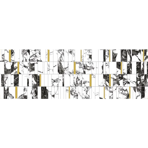 Вставка Meissen Keramik White stream темно-серый 16517 75х25 см