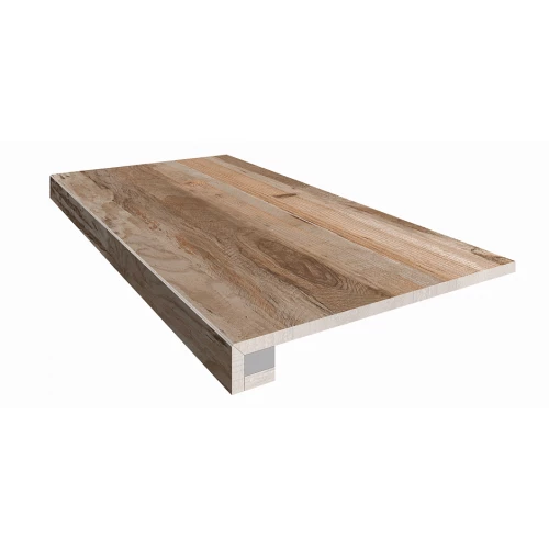 Комплект Estima Spanish Wood Ступень SP02 33x120 неполированная прямоугольный бортик без насечек Подступенок 14,5x120 32758