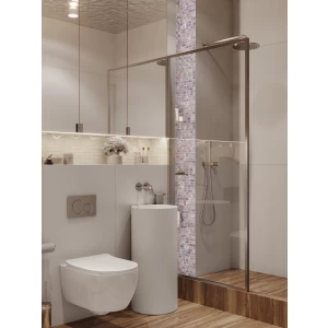 Керамогранит Bonaparte Studio Light grey polish серый 120х60 см