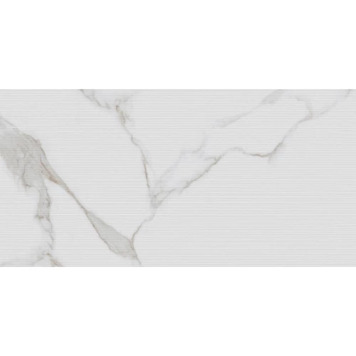 Керамогранит Neodom Classic Marble Statuario Irish Gold Linear Matt матовый белый N20575 120х60 см