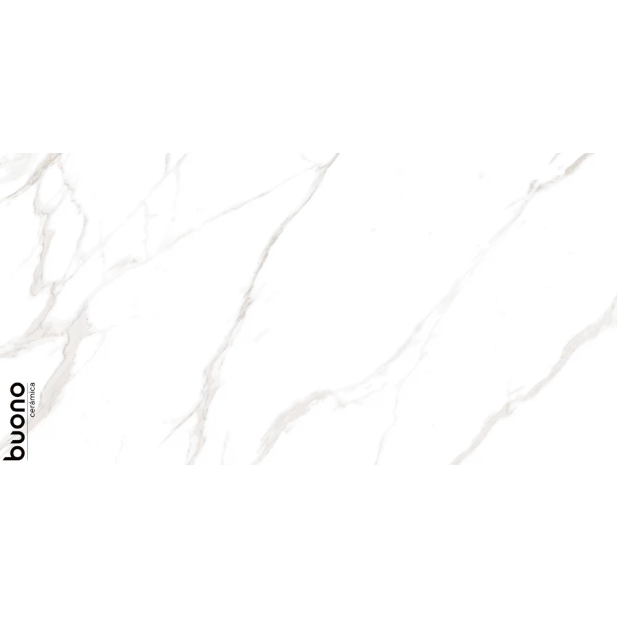 Керамогранит Buono Marble Carrara Livia Glossy белый M4401P 120х60 см