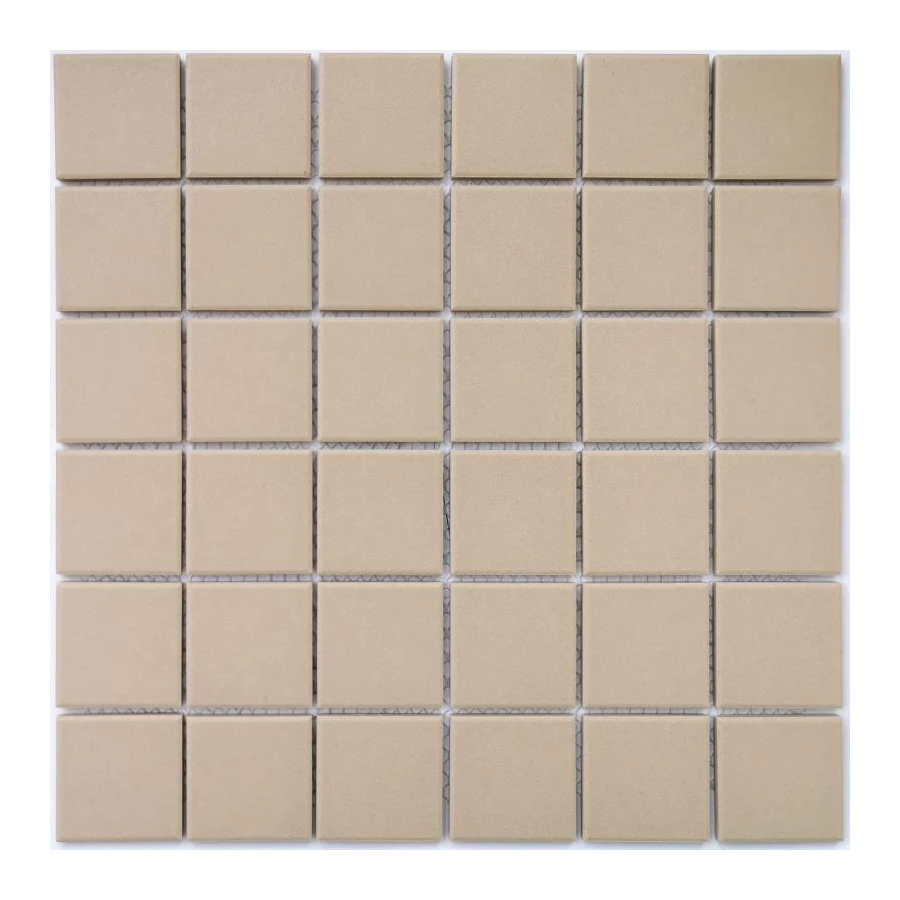 Мозаика Bonaparte Керамогранитная мозаика Arene Beige 48х48 противоскользящая матовая бежевая 30,6х30,6 см