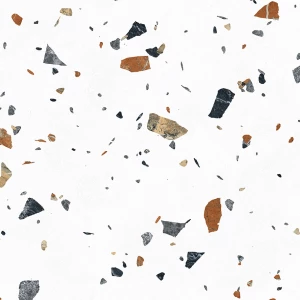 Керамогранит Laparet Terazzo Bianco карвинг матовый цветной 60х60 см