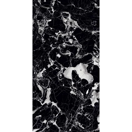 Керамогранит Arcadia Ceramica Elegant Nero High Gloss чёрный HG2001-A 120х60 см