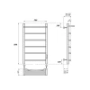 Полотенцесушитель электрический Point Афина П5 PN04858PB 50х80 см