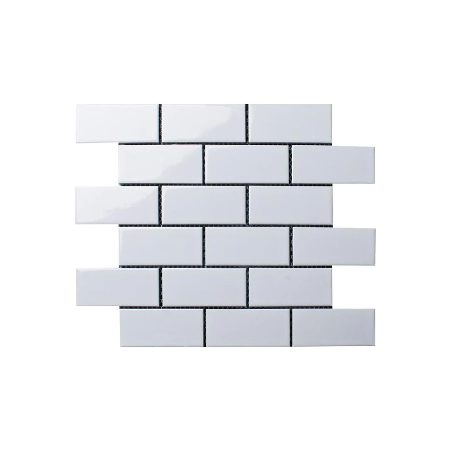 Керамическая мозаика Starmosaic Brick White Glossy 29,5х29,1 см
