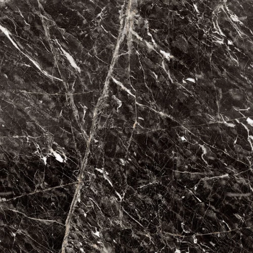 Керамогранит Керамин Найт подполированный черный 60х60 см