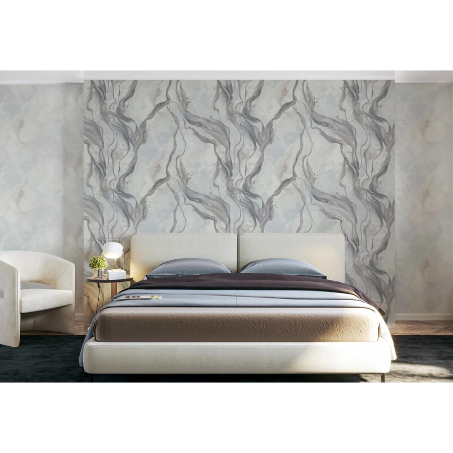 Обои флизелиновые Palitra Home Arta серые HC72461-12 1,06х10,05 см