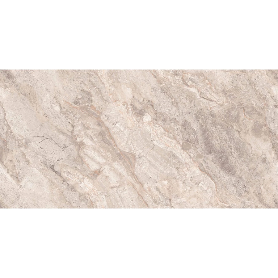 Керамогранит Realistik Smokey Peach Endless Glossy глянцевый бежевый 160х80 см