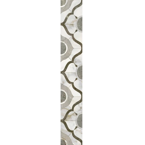 Плитка настенная Kerama Marazzi Кантата Бордюр глянцевый серый OS/A287/6000 40x6 см