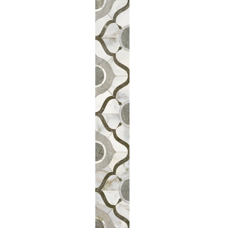 Плитка настенная Kerama Marazzi Кантата Бордюр глянцевый серый OS/A287/6000 40x6 см
