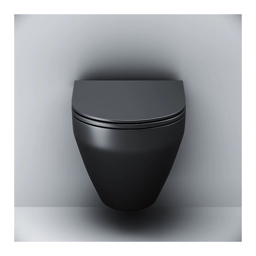 Набор подвесной унитаз с гигиеническим душем Am Pm Spirit V2.0 черный CK70H1103B