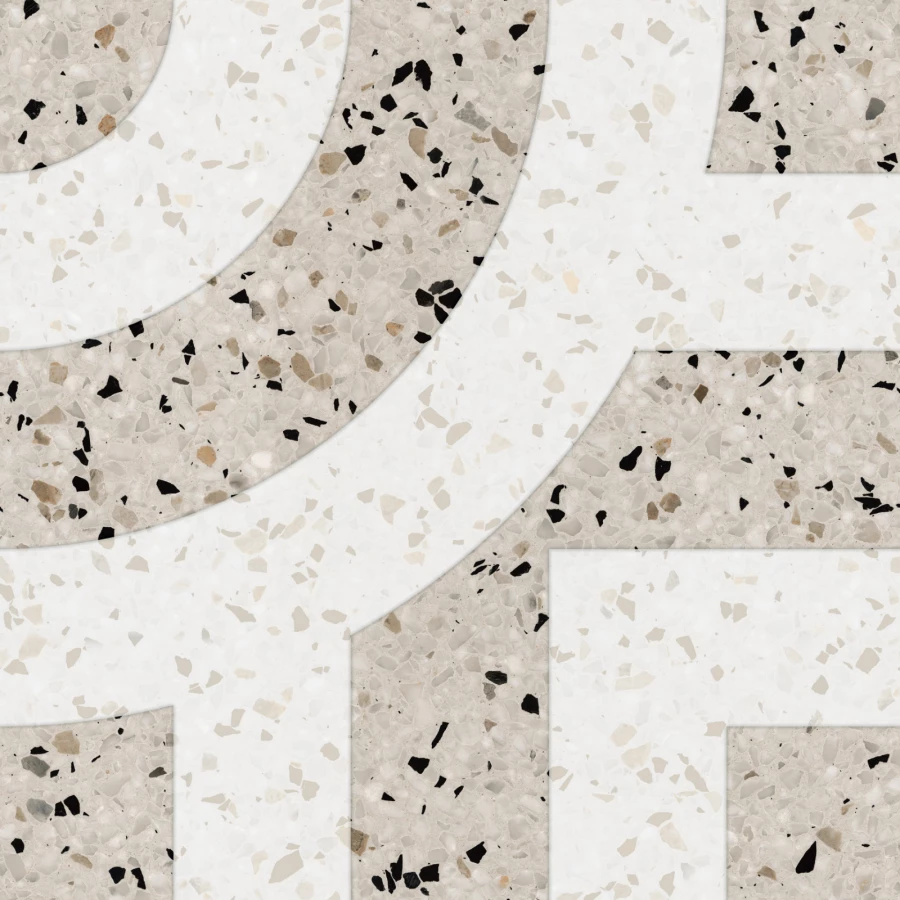 Керамогранит Gresant Artstone Infinia Collection Spin Tropic Bianco Matt матовый белый 40х40 см