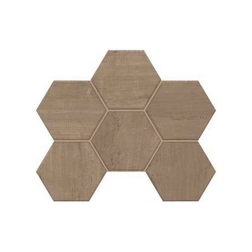 Мозаика Estima Classic Wood CW03 Hexagon неполированная 39896 28,5х25 см