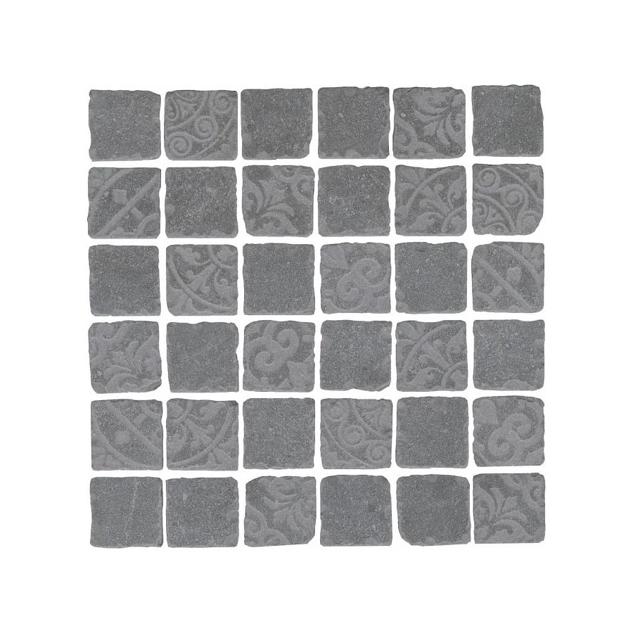 Керамогранит Kerama Marazzi Про Фьюче Декор мозаичный матовый темно-серый SBM007\DD6405 30x30 см