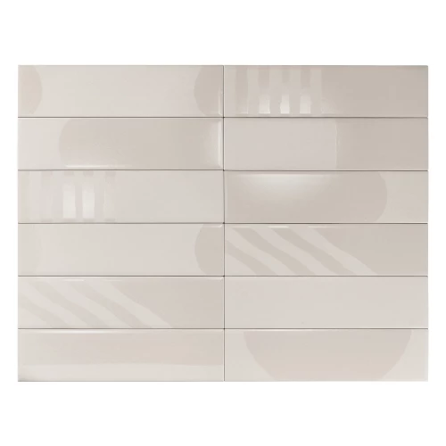 Плитка настенная Smile Tile Rivera Milky White / Ривера Милкы Whите матовая белая 78546273 30х7,5 см