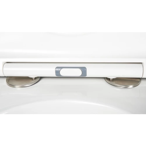 Унитаз подвесной безободковый Creto Cer C5 с крышкой сиденьем микролифт белый 1005-005Cer-С5W