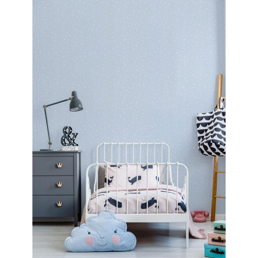 Обои флизелиновые Palitra Home HomeColor Wonderful голубые HC71536-16 1,06х10,05 м