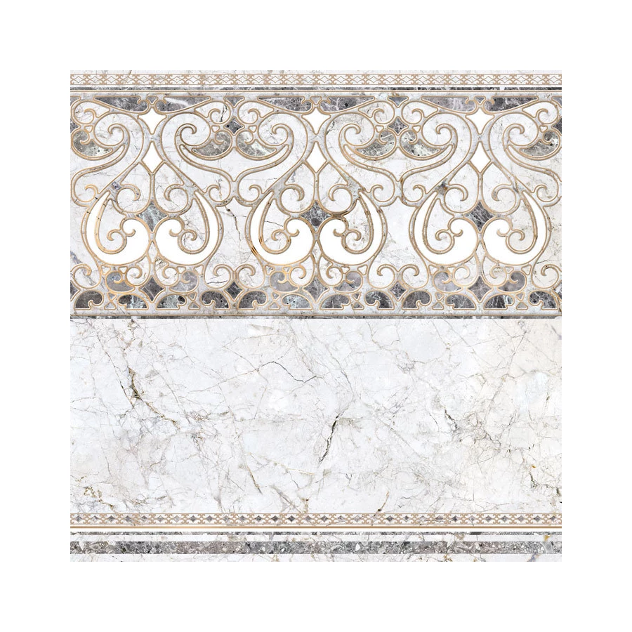 Декор Alma Ceramica Pareto бежевый 60*60 см