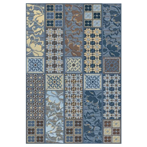 Декор Azori Камлот индиго Эйша 27,8х40,5