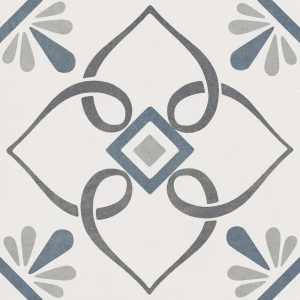 Керамогранит Harmony Peronda Provenza Blue Petals матовый многоцветный 3386037789 22,3х22,3 см