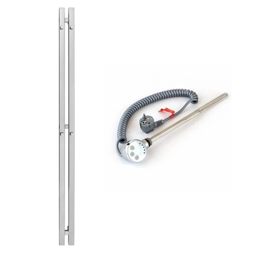 Полотенцесушитель электрический Grota Corsa PS-Corsa-80*1800-khrom/SGTR1N-300W 8х180 см