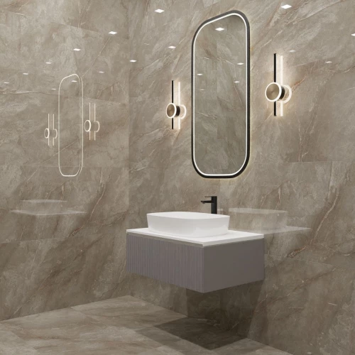 Керамогранит Neodom Marble Orobico Brown Polished глянцевый коричневый N20483 120x60 см