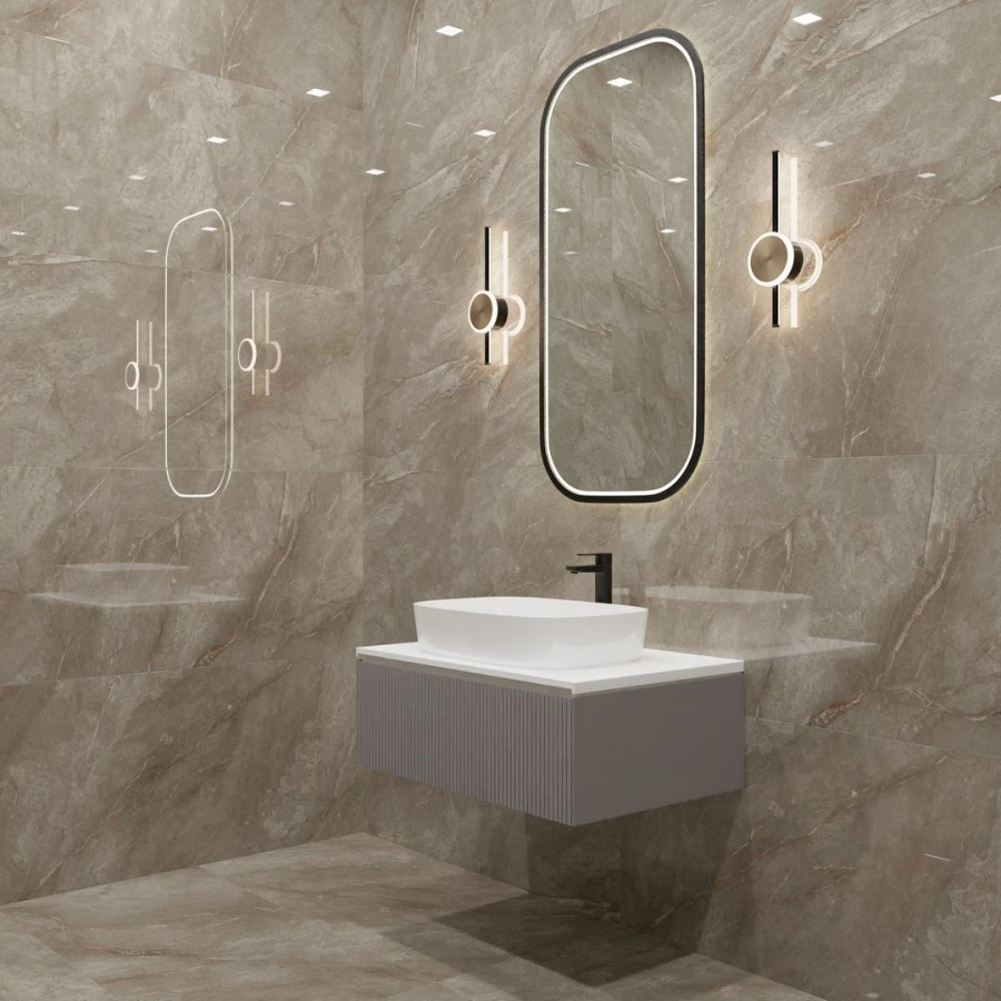 Керамогранит Neodom Marble Orobico Brown Polished глянцевый коричневый N20483 120x60 см