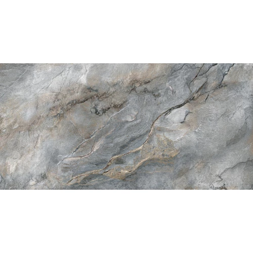 Керамогранит ALMA Ceramica Vulcano лаппатированный серый 7,5 мм GFA114VLC70L 114х57 см