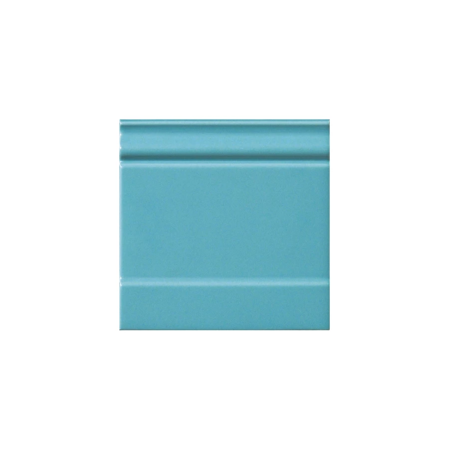 Плитка керамическая Ceramiche Grazia Амаркорд Зоccоло Дарк Павоне Матт / Amarcord Zoccolo Dark Pavone Matt матовая голубая ZOE99 20х20 см