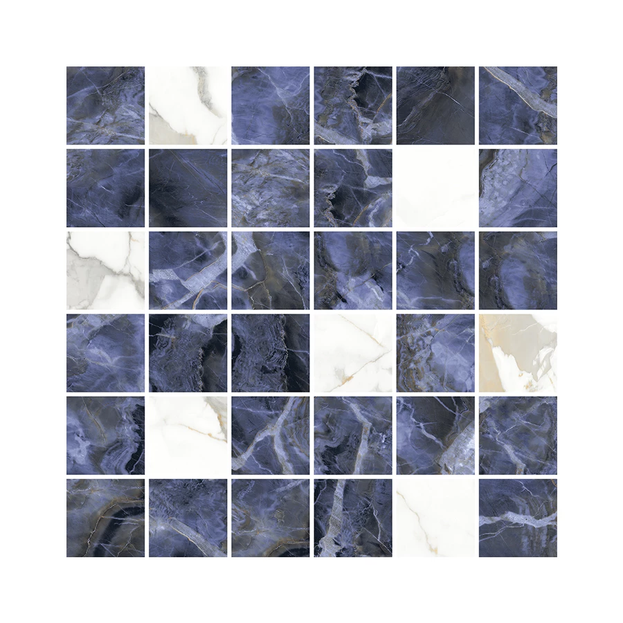 Мозаика Laparet Laurel микс синий 29,7х29,7 см