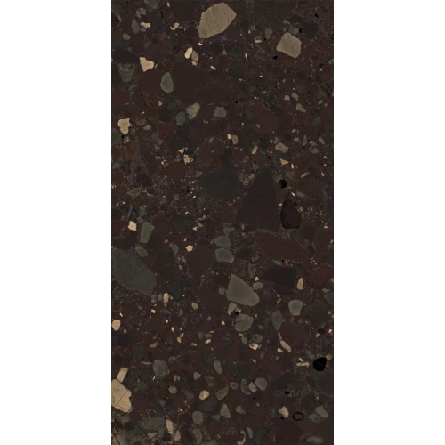 Керамогранит Seratonia Glossy Terra Premium Dark темно-коричневый 120х60 см