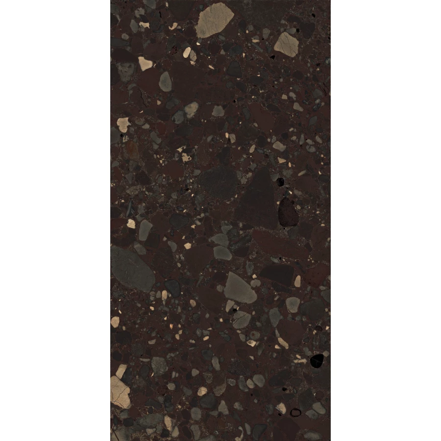 Керамогранит Seratonia Glossy Terra Premium Dark темно-коричневый 120х60 см