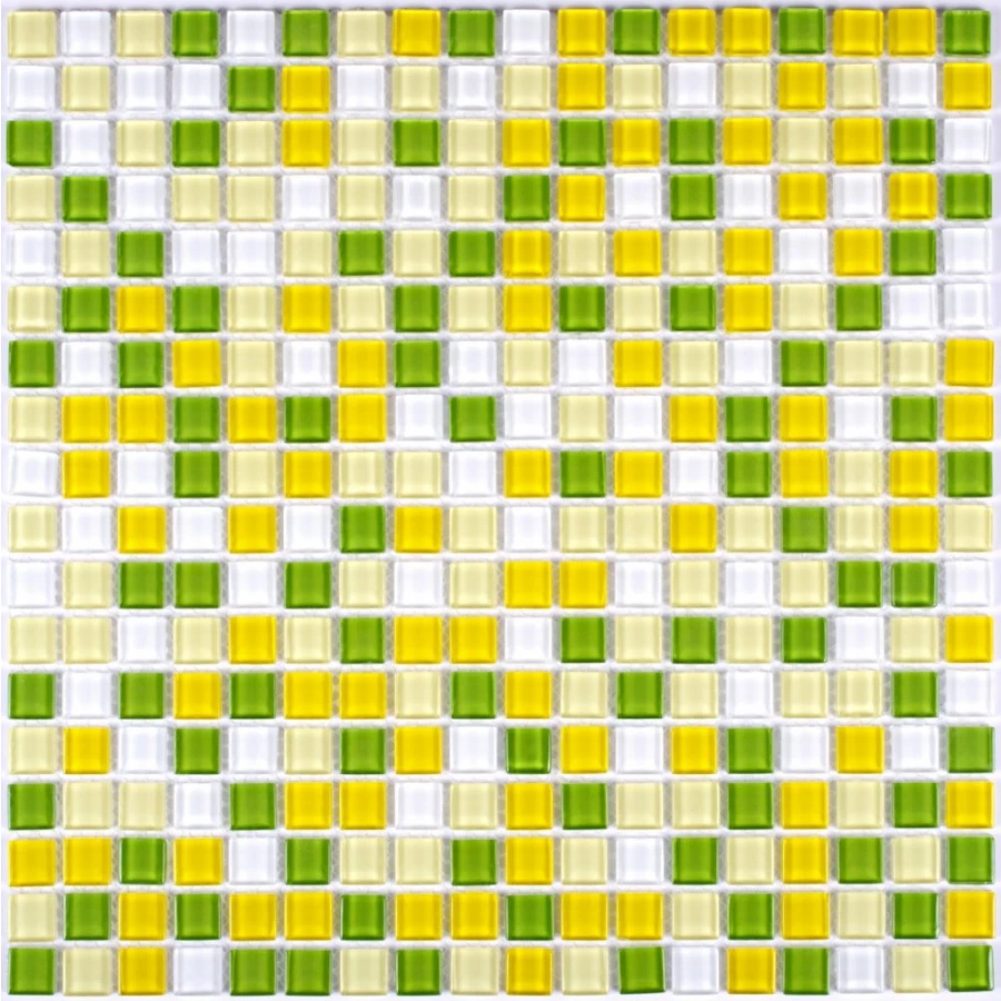 Мозаика Bonaparte Стеклянная мозаика Tropic 15х15 глянцевая желтая 30х30 см