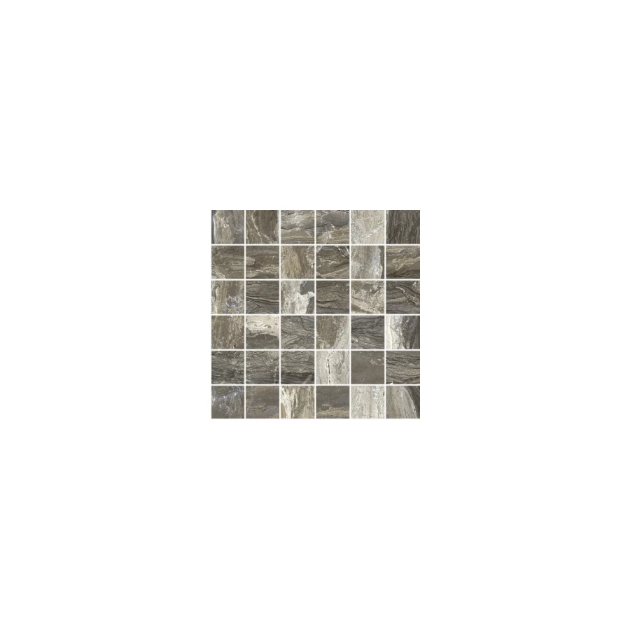 Мозаика Ascot Gemstone Mosaico Taupe Lux чип 4,7х4,7 глянцевая коричневая 29.7х29.7 см