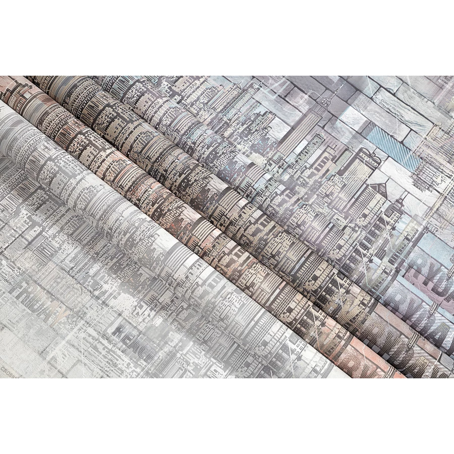 Обои флизелиновые Palitra Life Палитра Manhattan коричневые PL71814-25 1.06x10.05 м