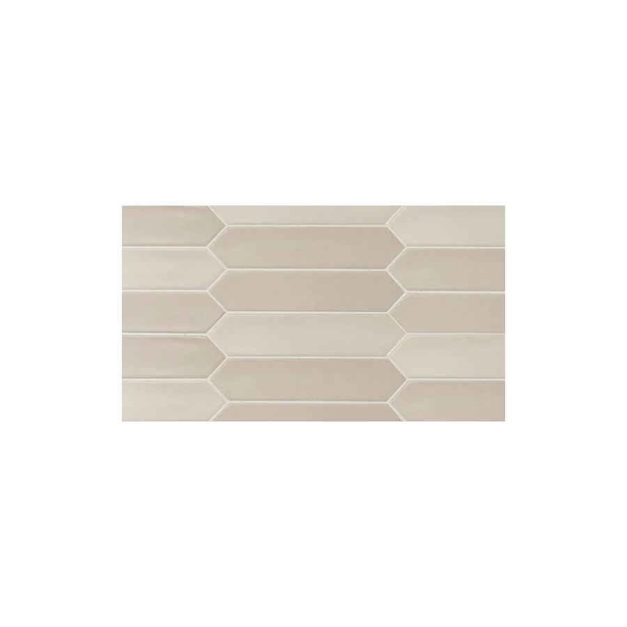 Плитка настенная Equipe Lanse Muslin 27484 глазурованный матовый бежевый 25*5 см