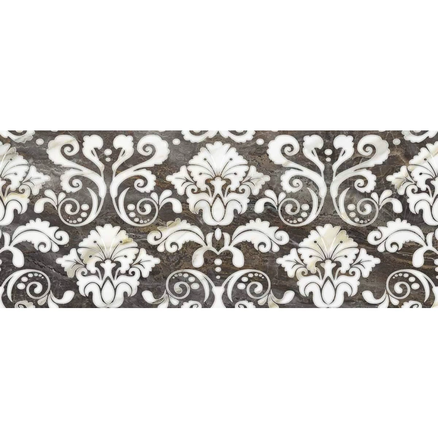 Плитка настенная Unicer Sublime Декор Damasco Calacata глянцевая серыя AC2499 58х23,5 см