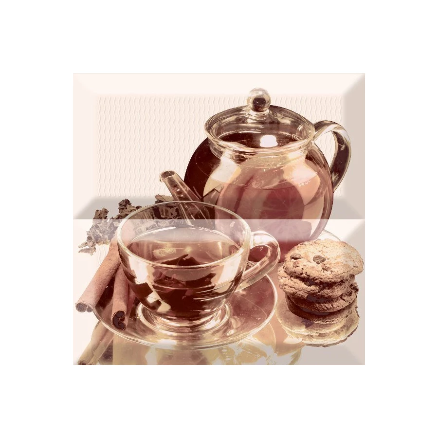 Декор Absolut Keramika Monocolor Biselado Composicion Tea 01 ABC0000068 20х20 см