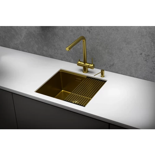 Кухонная мойка Granula 5045U золото сатин 50x44.5 см