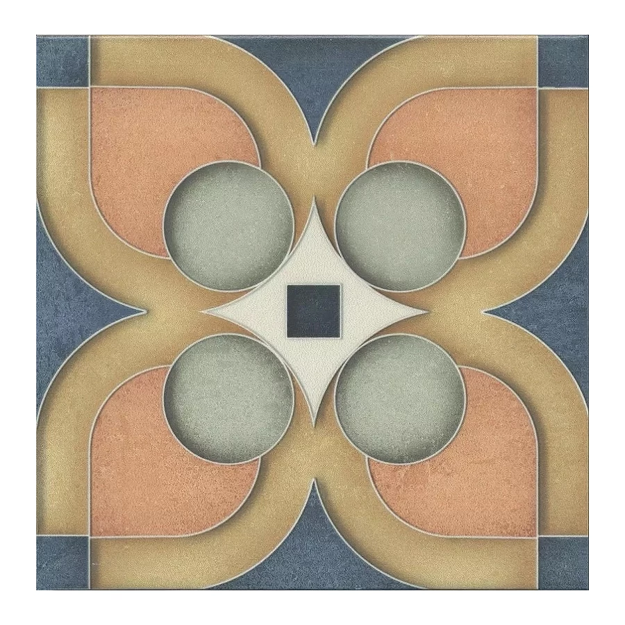 Декор Kerama Marazzi Фантазия 4 матовый оранжевый HGD/A558/5009 20x20 см