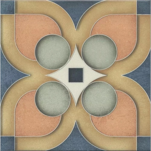 Декор Kerama Marazzi Фантазия 4 матовый оранжевый HGD/A558/5009 20x20 см