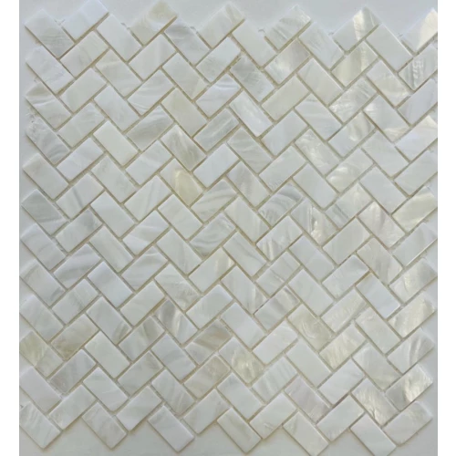 Мозаика из натурального перламутра Pixel mosaic Перламутр чип 15x30 мм сетка Pix750 29,5х27 см