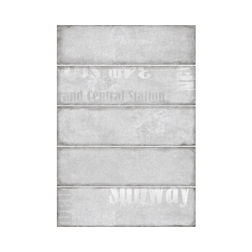 Декор Керамин Сабвэй 1Д серый 27,5х40